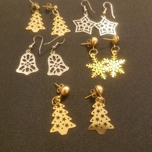 Winter/holiday earring set